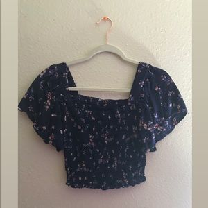A Floral Crop Top